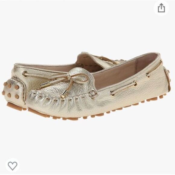 Shoes - Cary Loafers Color Soft Gold Metallic size 6.5= 36.5